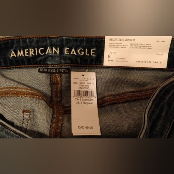 Medium Blue Wash High Waisted Jeggings - Picture 4 of 6